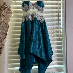 Sexy Handmade Dress! (Dark turquoise)